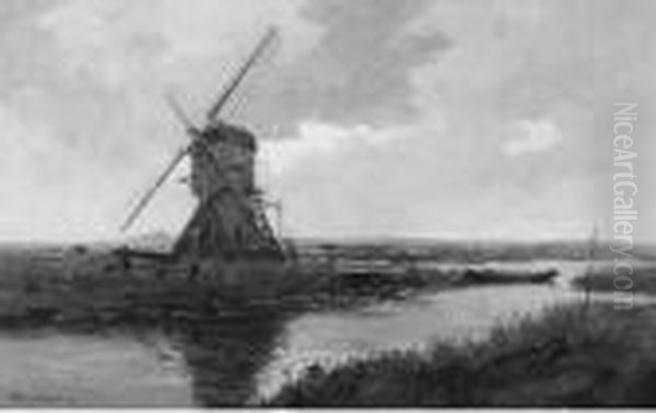 Polder Landscape With A Mill - view 1