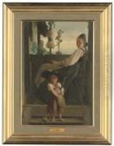 Playing With Mother by Adolphe Weisz