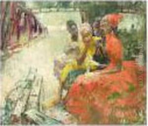 At The Station by Irene A. Welburn