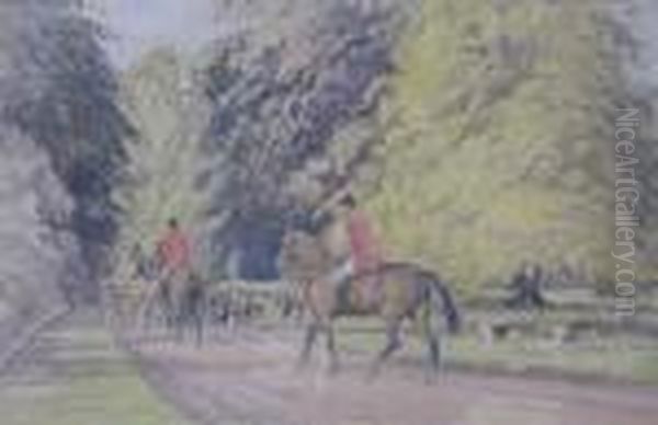 Hunt In The New Forest, Signed Lower Left, 41 X 63cm - view 1