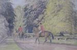 Hunt In The New Forest, Signed Lower Left, 41 X 63cm