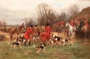 The Meet; Setting Out; Over The Fence; And The Kill by John Sanderson Wells