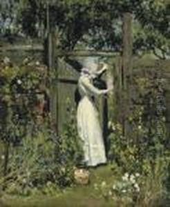 The Lilac Sunbonnet by William Page Atkinson Wells