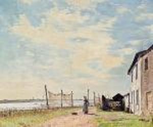 A Lancashire Village by William Page Atkinson Wells