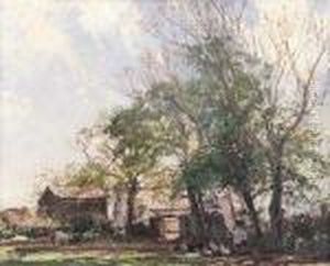 Feeding The Hens by William Page Atkinson Wells