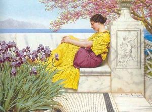 Under The Blossom That Hangs On The Bough by John William Godward