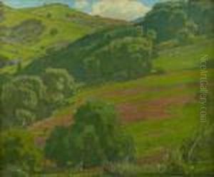 Trees Along The Foothills by William Wendt