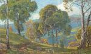 View To The Valley by William Wendt