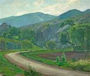 El Toro Road At Laguna Beach by William Wendt