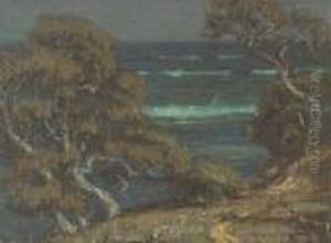 A Coastal Path Among Cypress Trees by William Wendt