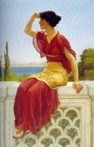 The Signal 2 by John William Godward