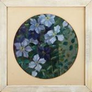 A Still Lifewith Flowers by Gunnar Gunnarsson Wennerberg
