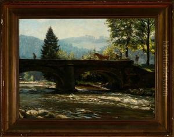 Southern Landscape With A Bridge - view 1