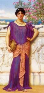 The Tambourine Girl (II) 2 by John William Godward