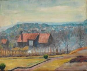 Utsikt Mot Skaugumasen 1928 by Erik Werenskiold