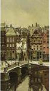 Amsterdam Im Schnee by Alexander Friedrich Werner