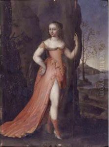 Portrait Of A Lady As Diana by Joseph Werner