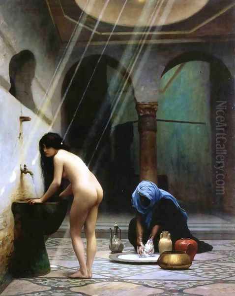 A Moorish Bath Turkish Woman Bathing No 2 - view 1