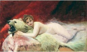 Nu A La Peau D'ours by Gustav Wertheimer