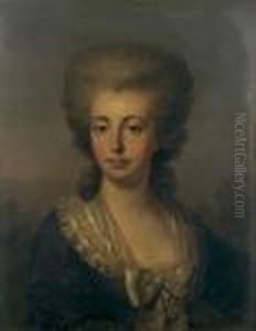 Portrait De Femme Au Noeud De Soie
