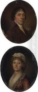 Self Portrait And Portrait Of The Artist's Wife by Adolf Ulrik Wertmuller