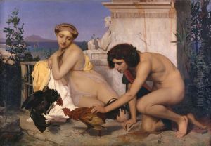 Young Greeks at a Cock Fight