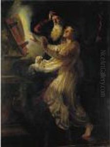 Merlin And The Enchantress by Joseph Walter West