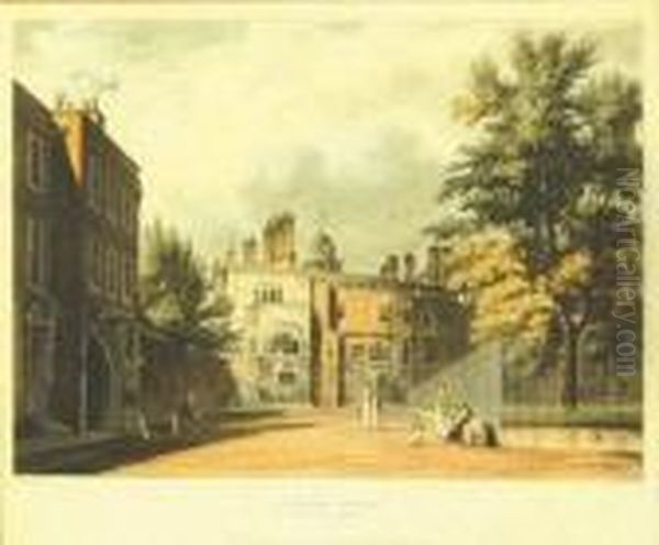 Westall (william) Charter House From The Square; Charter House From The Play Ground - view 1