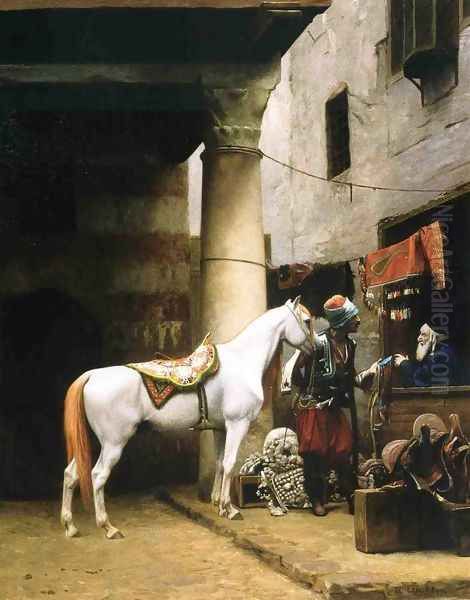 Arab Purchasing a Bridle - view 1
