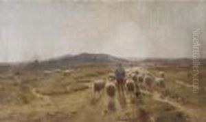 Leading The Sheep Over The Heath Leading The Sheep Over The Heath