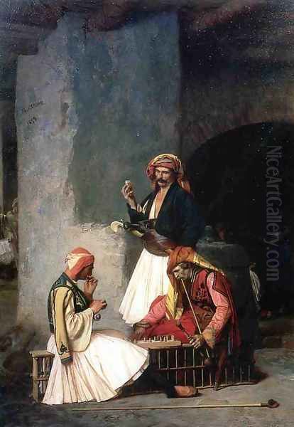 Arnauts Playing Chess - view 1