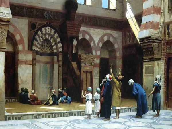 Prayer in the Mosque of Caid Bey, in Cairo - view 1