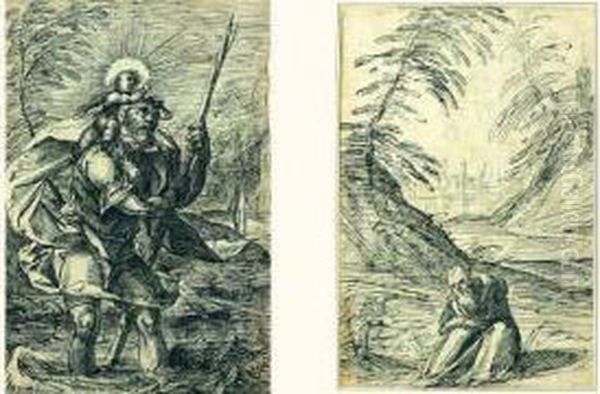 Saint Christophe (recto) - view 1