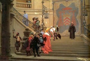 L'Éminence Grise, salon of 1874 by Jean-Leon Gerome