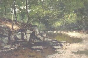 Max Weyl . Rock Creek Landscape by Max Weyl