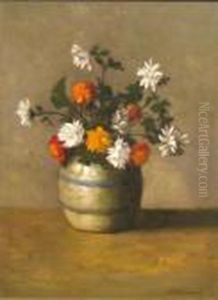 Titled Verso "gray Chinese Jar" by Clifton A. Wheeler