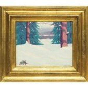 Forest Scene In Winter