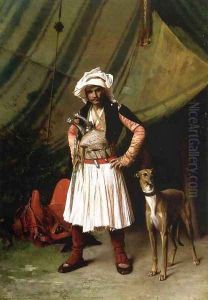 Bashi Bazouk And His Dog by Jean-Leon Gerome