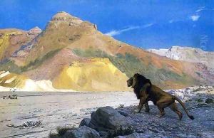 Lion on a Cliff