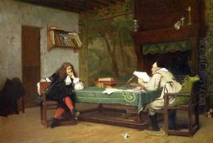 A Collaboration - Corneille and Molière by Jean-Leon Gerome