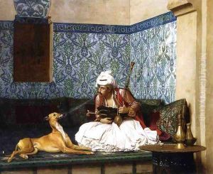 Arnaut Blowing Smoke in His Dog's Nose