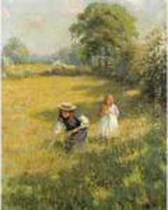 Picking Flowers by Rowland Wheelwright