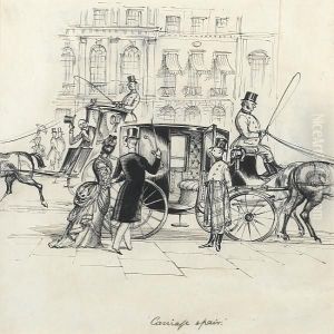 Musical Evening Of The 90s; In
The Officer'smess; Carriage Affair; A Young Lad In His Study;
Empire-builder Manabout Town In Rothmans 1902 by Rex John Whistler