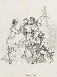 Early Victorian Dandies Taking
Snuff;selecting Cigars; Pleasant Journey; Smoke Of The Battle;
Victoriansmoking Concert; Vicars By A Fireside by Rex John Whistler