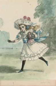 Stealing Away Into The Woods With Her Best Friend by Rex John Whistler