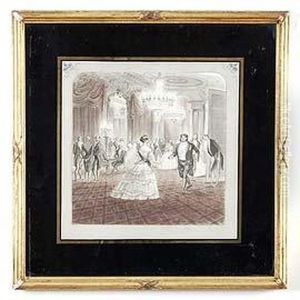 Attribution , Drawing Of A Ballroom.