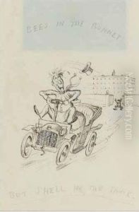 Bees In The Bonnet by Rex John Whistler