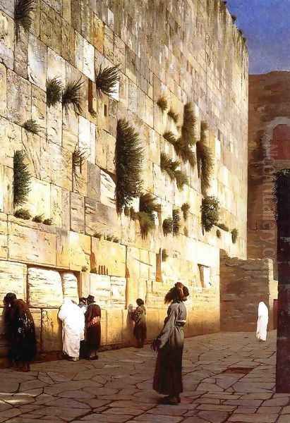 Solomon's Wall Jerusalem (or The Wailing Wall) - view 1