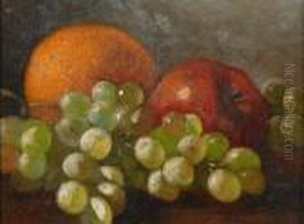 Still Life With Orange, Apple, And Grapes - view 1