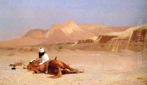 The Arab and his Steed (or In the Desert) by Jean-Leon Gerome